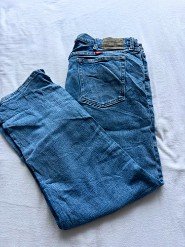 Wrangler straight blue denim - wrangler,