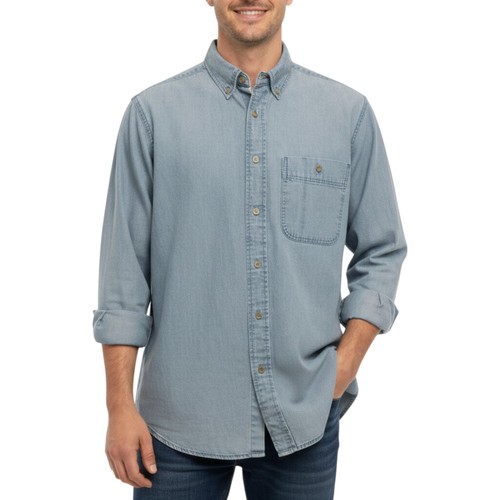 Wrangler mens denim shirt - wrangler,