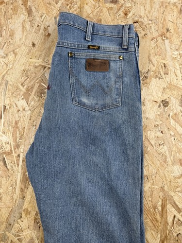 Wrangler mens blue denim - blue,