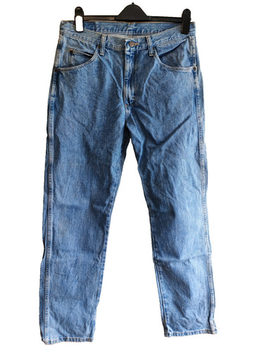 Wrangler blue denim jeans - denim,